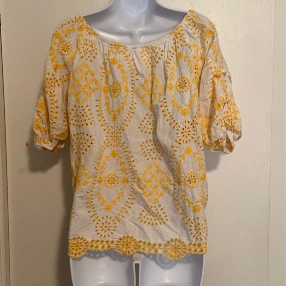 California Moon Rise Tie Front Crochet Blouse - Picture 6 of 9